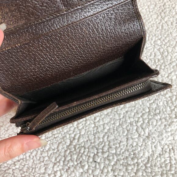 Gucci monogram leather trifold card case wallet coin purse - Picture 5 of 7